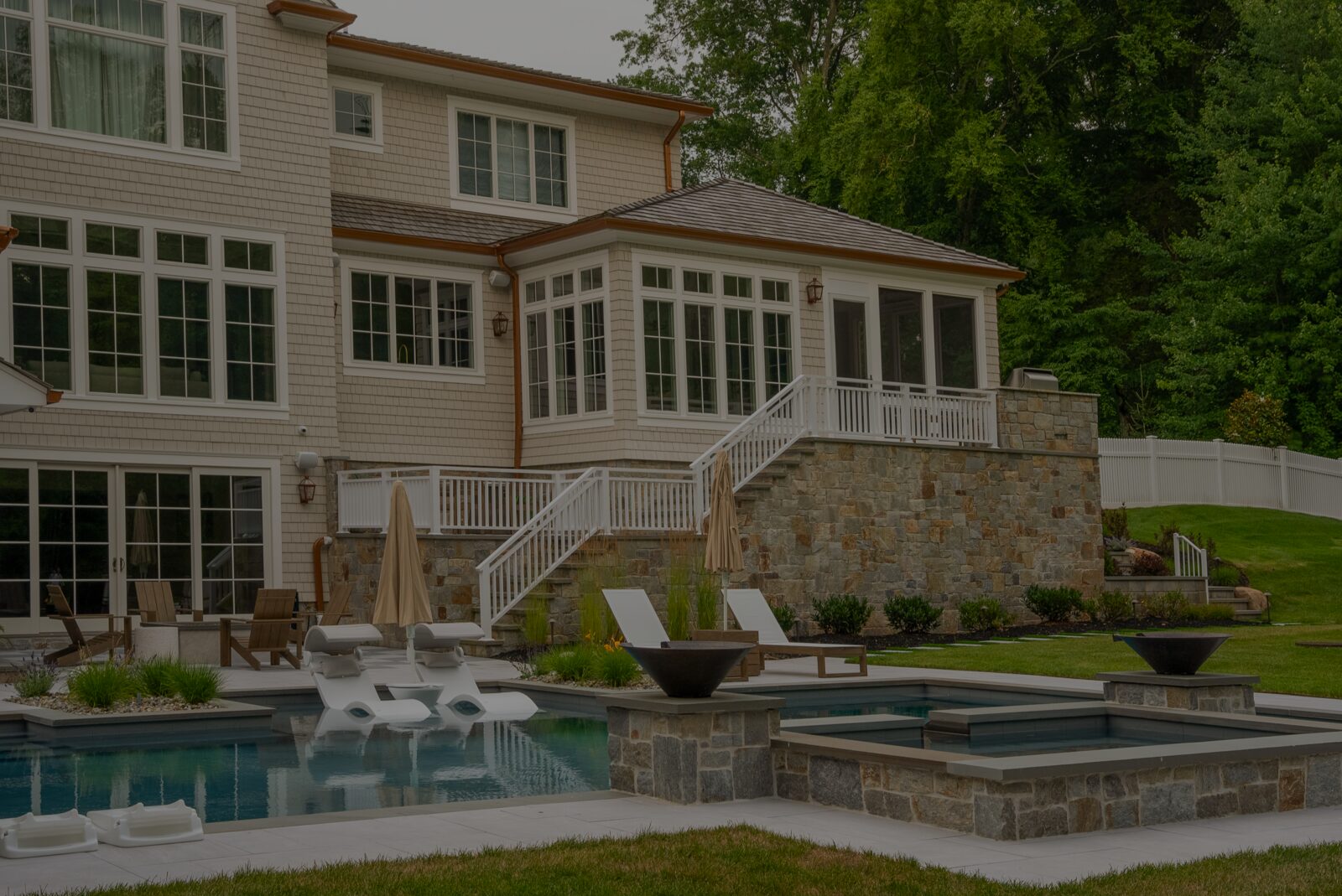 Custom home built by Força Builders